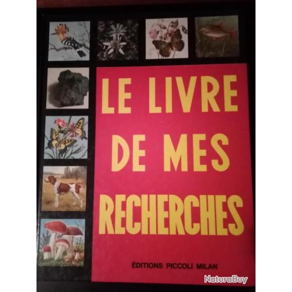livre de mes recherches