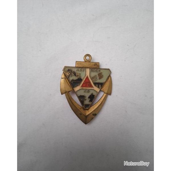 Insigne - 13� Groupe Colonial de D.C.A, A.O.F, REICH, E.O, m�tal peint  // WW2