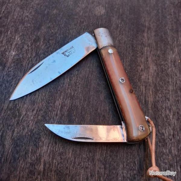 Couteau R�gional YSSINGEAUX LE BERGER PIETIN V�RITABLE COLLAS Manche en Corne