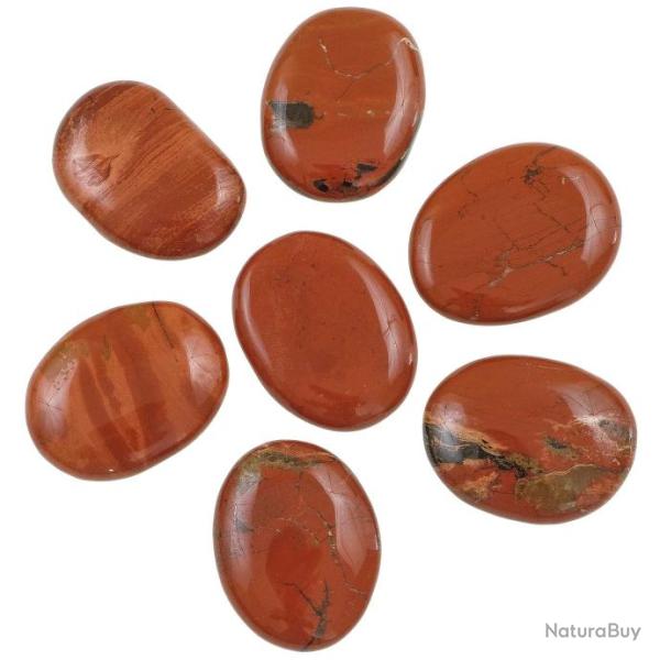 Galet plat jaspe rouge - A l'unit�