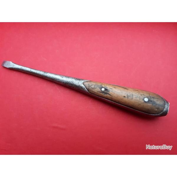 Tournevis US #8 Armurier manche acier monobloc avec la lame