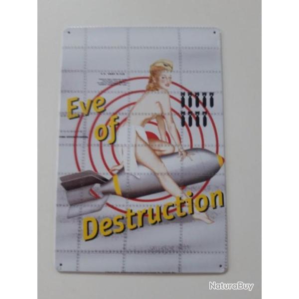 PLAQUE METAL WWII "EVE OF DESTRUCTION"