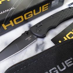 Couteau Hogue Deka ABLE Lock Black Lame Acier CPM-MagnaCut Manche Polym&egrave;re Clip Made USA HO24366