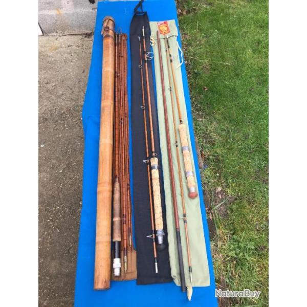 canne  mouche et cannes  lancer Pezon en Bambou