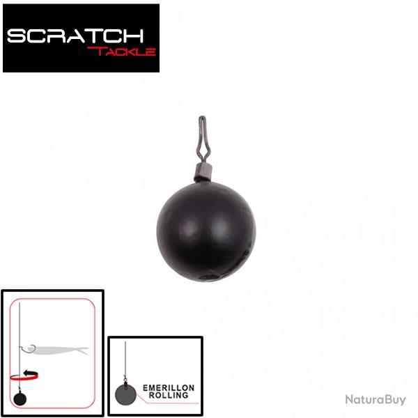 DESTOCKAGE ! Plomb Scratch Tackle Round Drop Shot 5g