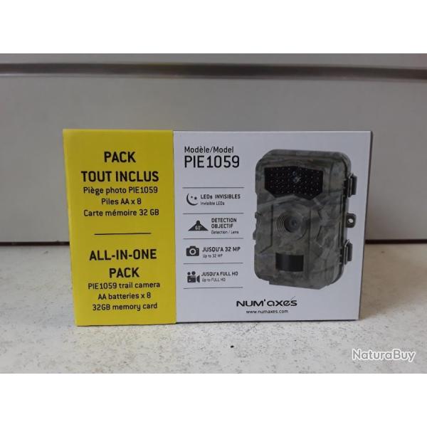 9352 PIGE PHOTOGRAPHIQUE NUM AXES PIE 1059 CAMO TOUT INCLUS NEUF