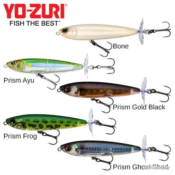 DESTOCKAGE ! Leurre 3DB Prop (F) Yo-Zuri 90mm Prism Ghost Shad