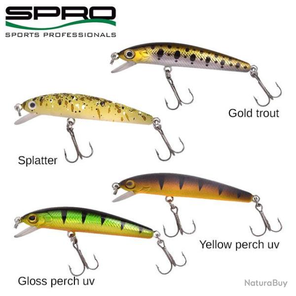 DESTOCKAGE ! Leurre Powercatcher Minnow 65 SF 5.6g Spro 6,5cm Gold Trout