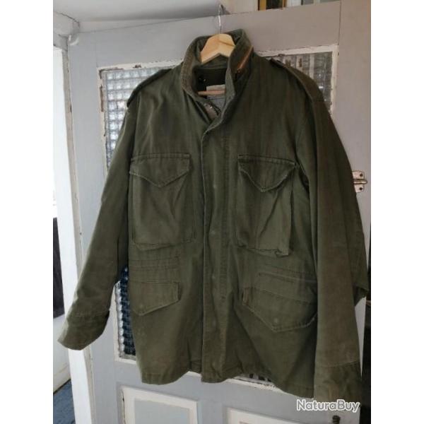 Veste treillis am�ricaine M65 "Coat cold weaver man's field" small excellent �tat