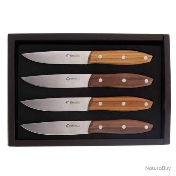 Coffret 4 couteaux  steak Maserin Santos