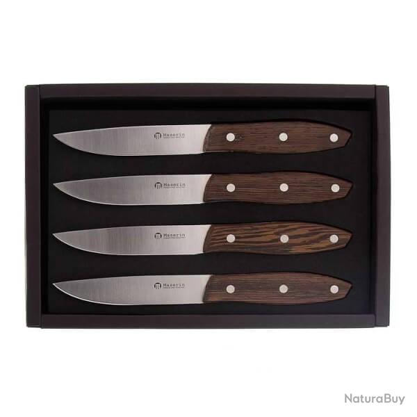 Coffret 4 couteaux � steak Maserin Weng�