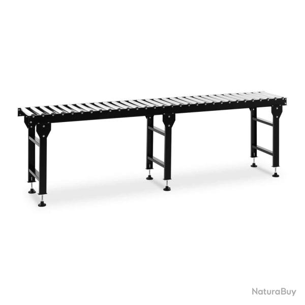 Convoyeur � rouleaux - 400 kg - 300 cm - 30 rouleaux - r�glable en hauteur 14_0007252