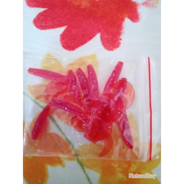 Leurre souple, virgule rouge pour diff�rentes p�che