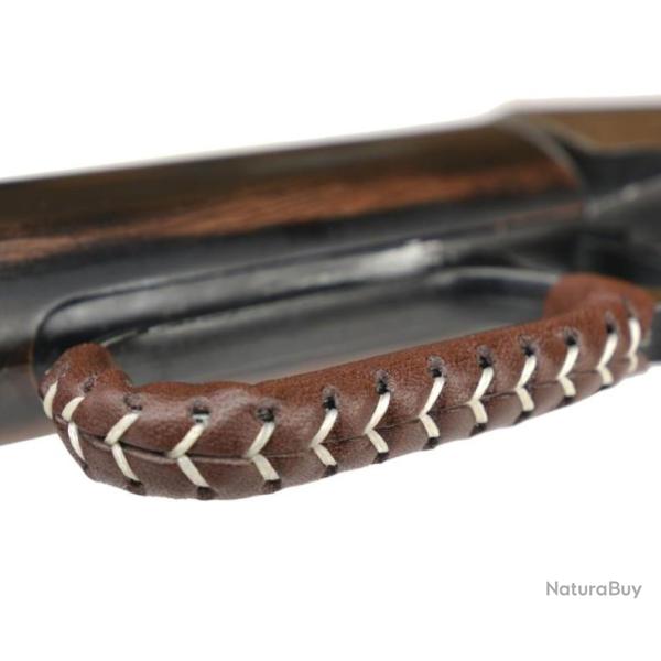 Cuir artisanal pour levier d'armement - Luxe marron - Livraison GRATUITE