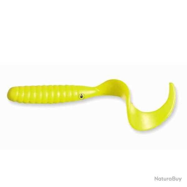 Leurre Souple Delalande King 8cm jaune fluo