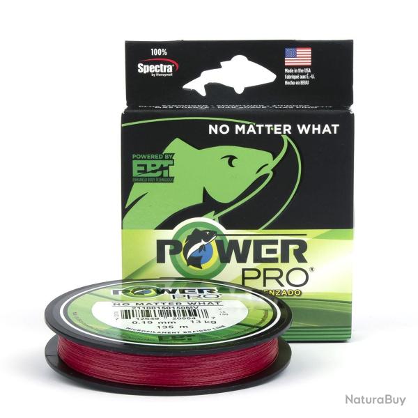 Tresse Power Pro Rouge - Bobine 275m 28/100