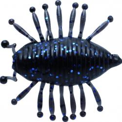 Leurre Souple Illex Gambit Woodlouse 3cm - 1,18" Black W/ Blue
