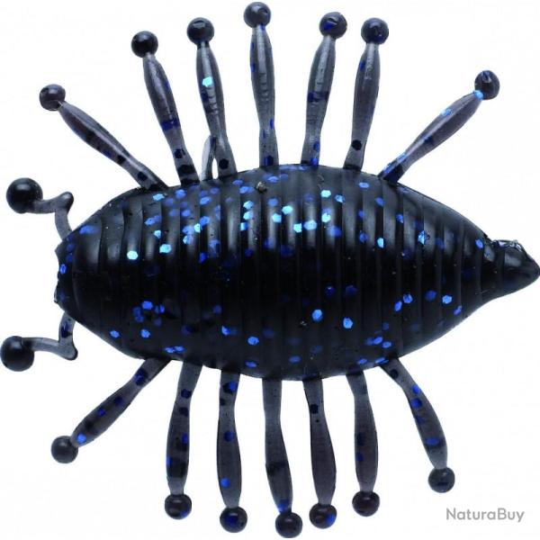 Leurre Souple Illex Gambit Woodlouse 3cm - 1,18" Black W/ Blue