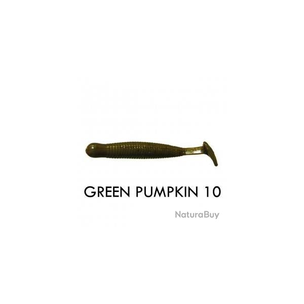 Leurre Big Bite Baits Paddle Tail 6,4cm Green Pumpkin