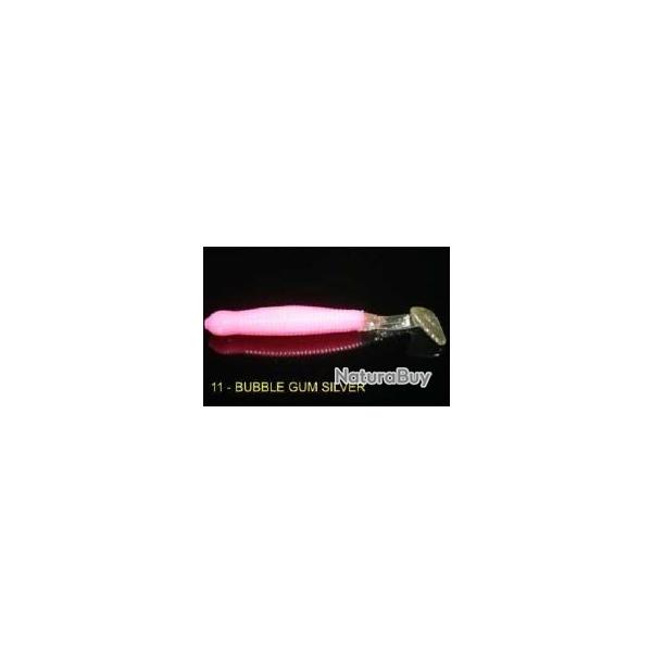 Leurre Big Bite Baits Paddle Tail 8,3cm Bubble Gum Silver
