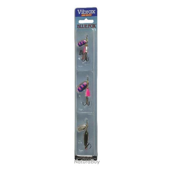 Kit Cuillers Rainbow trout Vibrax Blue Fox