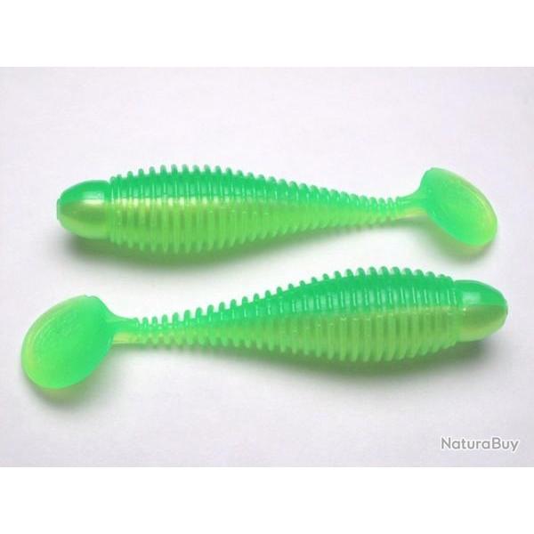 Leurre Souple Lunker City Grubster 7cm Limetreuse