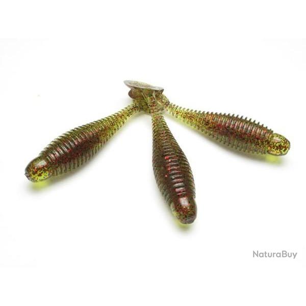 Leurre Souple Lunker City Grubster 7cm Watermelon Red Flake