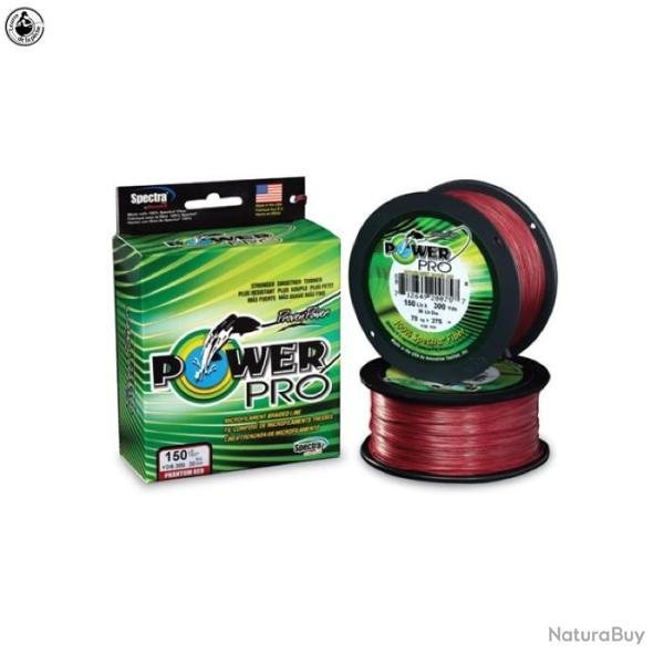 Tresse Power Pro Rouge - Bobine de 455m 46/100