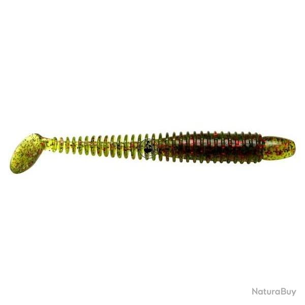 Leurre Lunker City Swimming Ribster 10cm Watermelon Red Flake