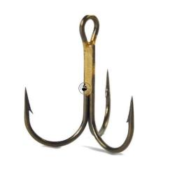 Hameçon Triple VMC 9649 Rond par 10 4 NI - Nickelé