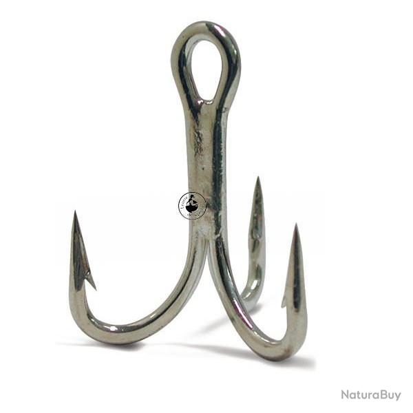 Hame�on Triple VMC 8527 Fish Fighter renforc� 1/0 TI - Etain Brillant