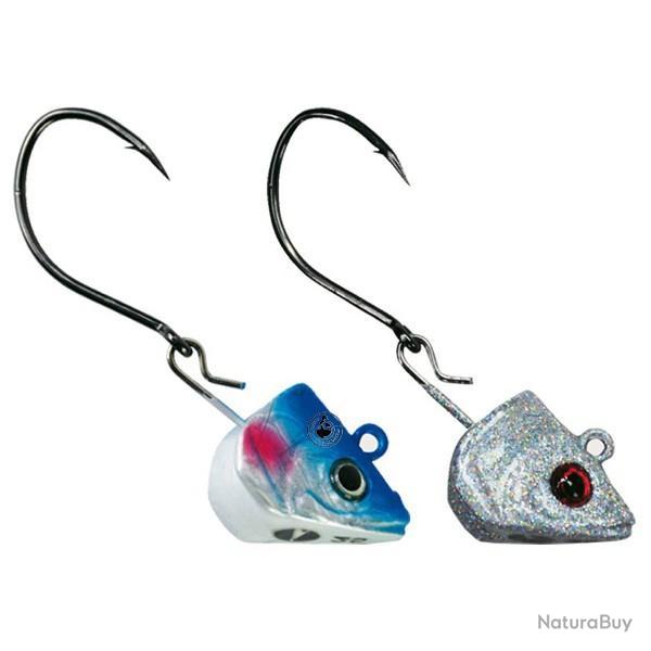 T�te Plomb�e VMC Giant Head Jointed Glitter Silver 15g - Hame�on 2/0