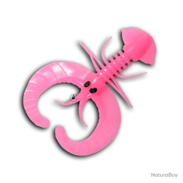 Leurre souple Delalande Crazy Craw 9cm Rose