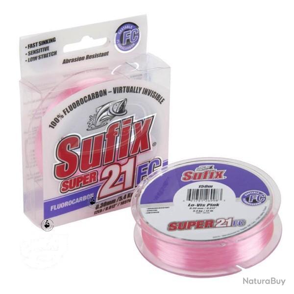 Fluorocarbone Sufix Super 21 Rose 40/100 150m