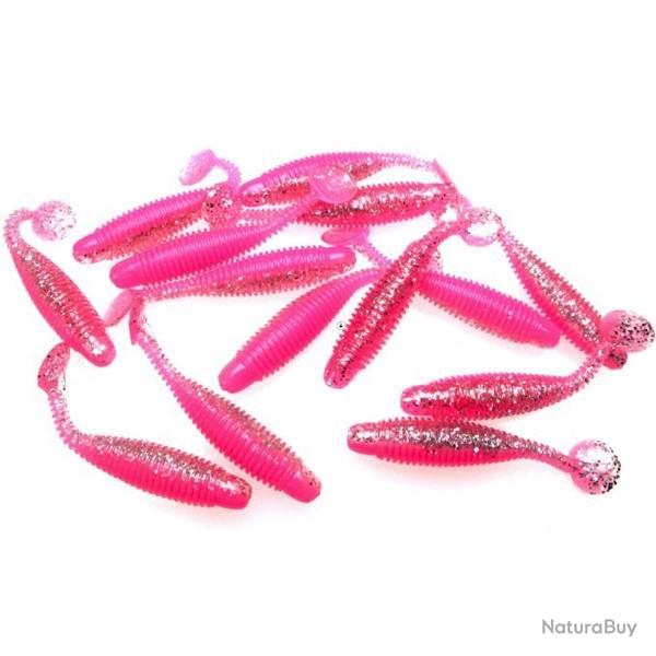 Leurre Souple Lunker City Grubster 5cm Bubblegum Ice