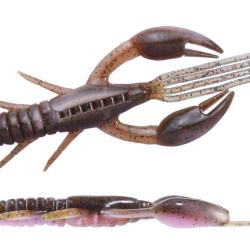 Leurre Souple OSP Dolive Craw 10cm 155 - Green Pumpkin Pink & Red Flake