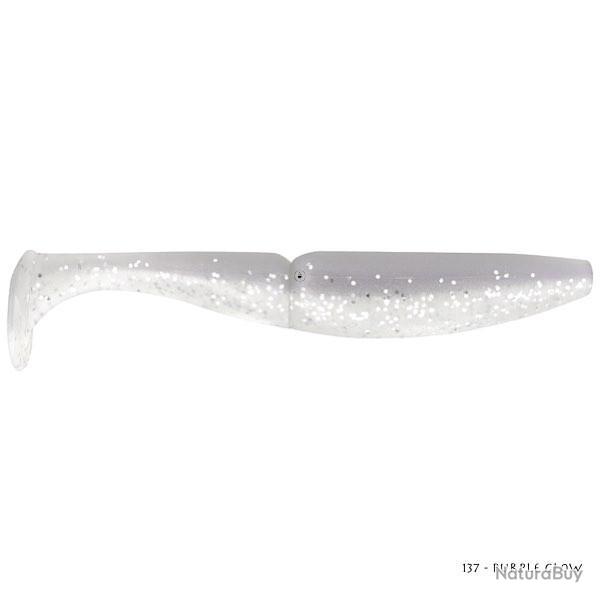 Leurre Souple Sawamura One Up Shad 5 pouces - 10,6cm 137 - Purple Glow