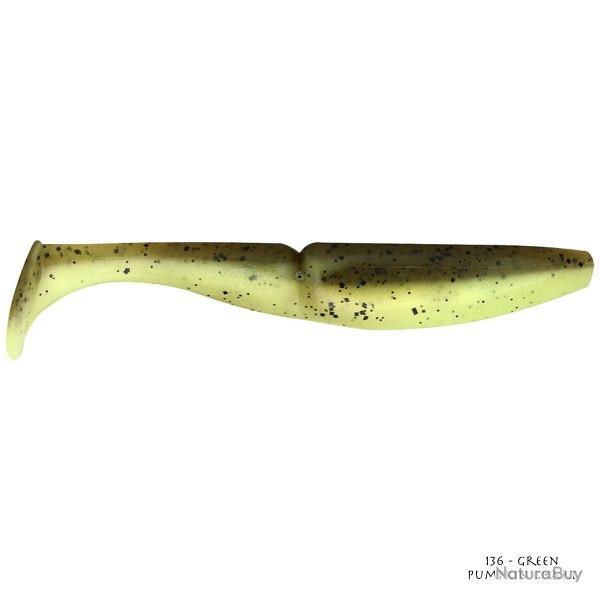 Leurre Souple Sawamura One Up Shad 6 pouces - 12,4cm 136 - Green Pumpkin Chart