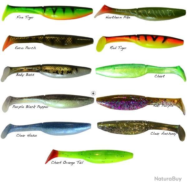 Leurre Souple Volkien Soul Talion Evo Shad 15cm Pearl Black Pepper