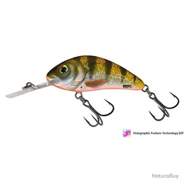 Poisson Nageur Salmo Rattlin Hornet Flottant 5,5cm YHP - Yellow Holographic Perch