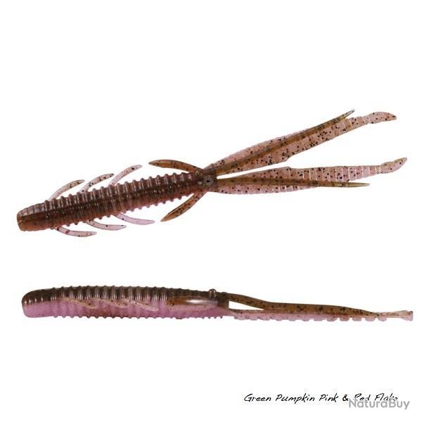 Leurre Souple OSP Dolive Shrimp 7,5cm 155 - Green Pumpkin Pink & Red Flake
