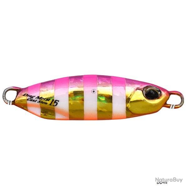 Jig M�tallique Duo international Drag Metal Cast Slow 20 g 0045 - Pink Gold Zebra Glow