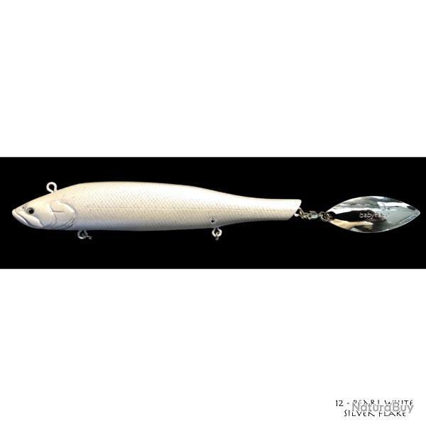 Poisson Nageur Babyface SM135S 50 g 12 - Pearl White Silver Flake