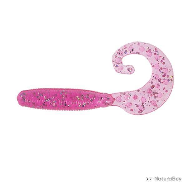 Leurre Souple Reins Fat G Tail Grub Mini 5cm 317 - Pink Silver