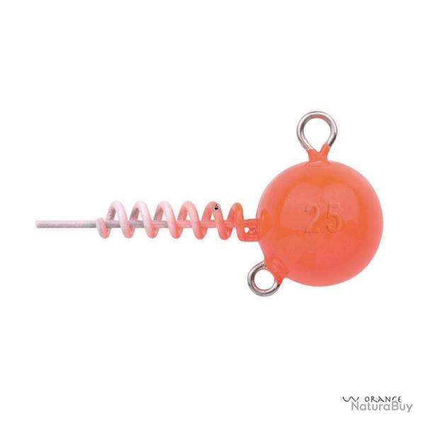 T�te Plomb�e Spro Spiral Head 7g UV Orange