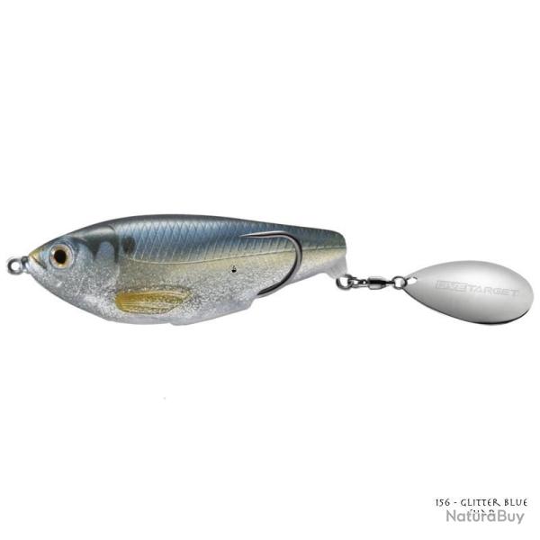 Leurre Souple Live Target Commotion Shad Hollow Body 7cm 157 - Metallic Moss