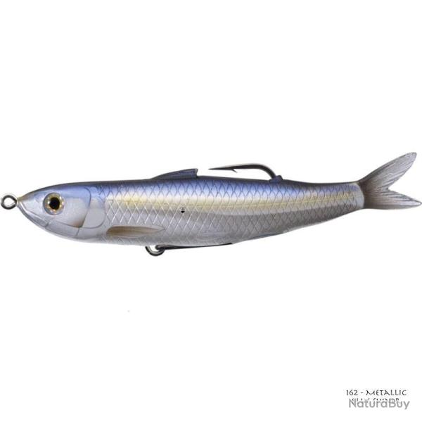 Leurre Souple Live Target Hollow Body Shiner 13,5cm 162 - Metallic Blue Shiner