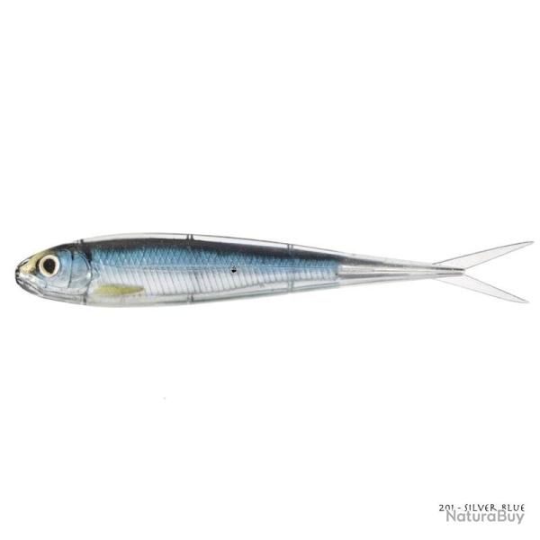 Leurre Souple Live Target Twitch Minnow 115mm 201 - Silver Blue