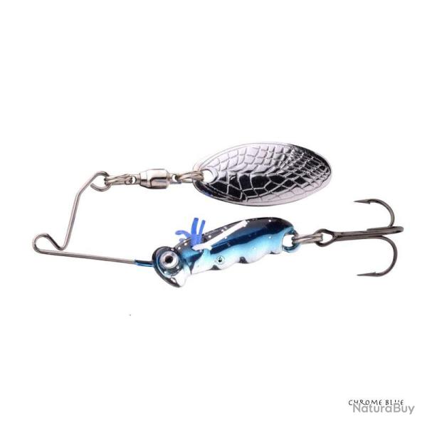 Leurre Spro Larva Micro Spinnerbait 7g Chrome Blue