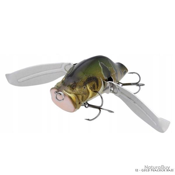 Poisson Nageur Adusta Zacrawl Yajirobee 9cm 12 - Gold Peacock Bass